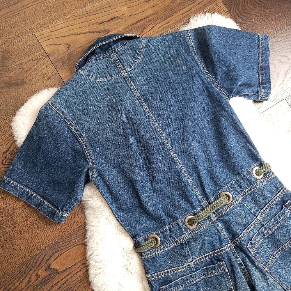 Free People Edison Wideleg Coveralls Denim Boilersuit - Picture 8 of 11